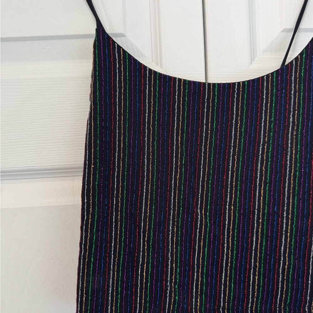 Striped Multicolor Sparkly Top
